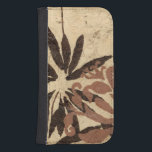 Blumenstil-Design mit tönernen Blätter Galaxy S4 Geldbeutel Hülle<br><div class="desc">Dieses Gestaltungsmuster von Blätter mit einer knisternden Farbe hat einen rustikal aussehenden Hintergrund und verleiht ihm ein Vintages Gefühl. Ein Jennifer Goldberger-Original,  dieser Ausdruck wäre ein phantastisches Geschenk für jemanden,  der das rustikale Gefühl von Stücken wie diesem genießt!</div>
