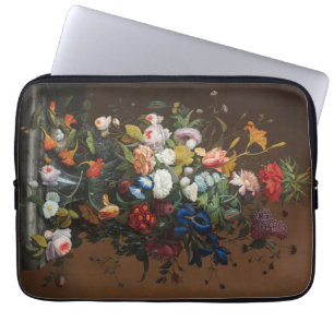 Blumenstilleben mit Vogelnest Severin Roesen Laptopschutzhülle