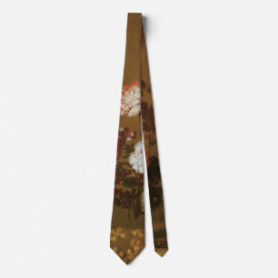 Blumenstillleben Blumen in Vasen, Vintage Barock Krawatte