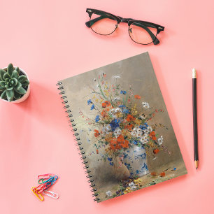 Blumenstillleben Eugene Petit Notizblock