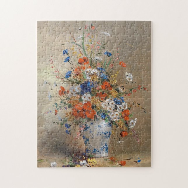 Blumenstillleben | Eugene Petit Puzzle (Vertikal)