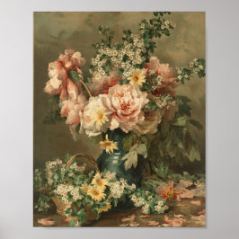 Blumenstillleben-Finart-Kunstposter-Druck Poster