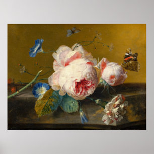 Blumenstillleben, Jan van Huysum Poster