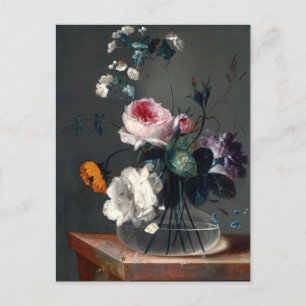 Blumenstillleben von Johann Baptist Drechsler Postkarte
