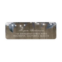 Blumenstränge beleuchten Rustikale Holzstall Hochz