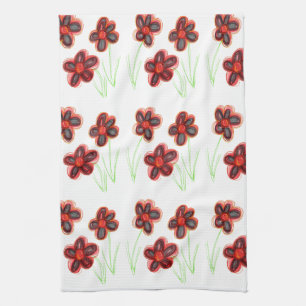 Blumenstränge Handtuch