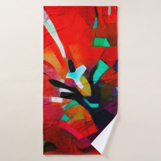 Blumenstrauß-Abstraktion. In der modernen Fassung  Badehandtuch