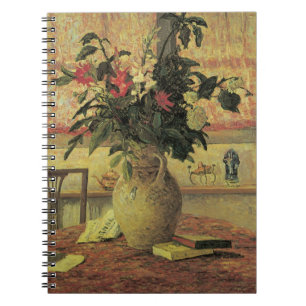 Blumenstrauß am Fenster von Maxine Maufra Notizblock