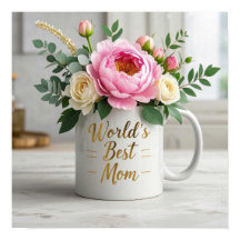 Blumenstrauß, Aquarellbouquet (Torfbäume, Rose)