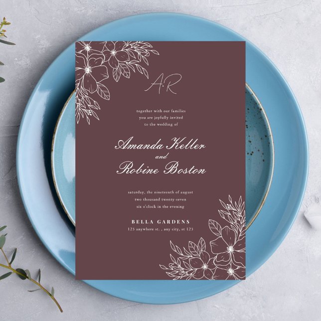 Blumenstrauß Art Wedding Einladung (Von Creator hochgeladen)