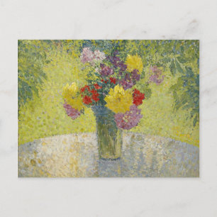 Blumenstrauß auf dem Tisch von Martin Postkarte