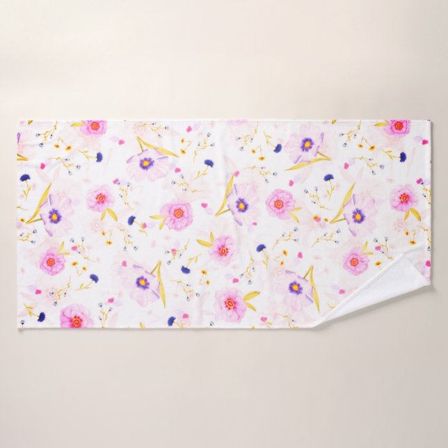 Blumenstrauß Badehandtuch (Badehandtuch)