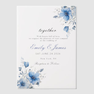 Blumenstrauß Blaue Hochzeit
