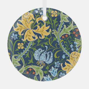 Blumenstrauß-Blume: Dunkelgrün Vintag Ornament Aus Glas