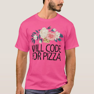 Blumenstrauß Blume Funny Sarcastic kocht Pizza T-Shirt