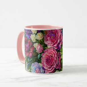 Blumenstrauß Blume Rosa Tasse Cup