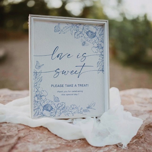 Blumenstrauß Chinoiserie Liebe ist süßes Schild (Von Creator hochgeladen)