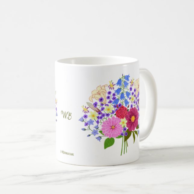 Blumenstrauss Classic Mug Kaffeetasse (VorderseiteRechts)