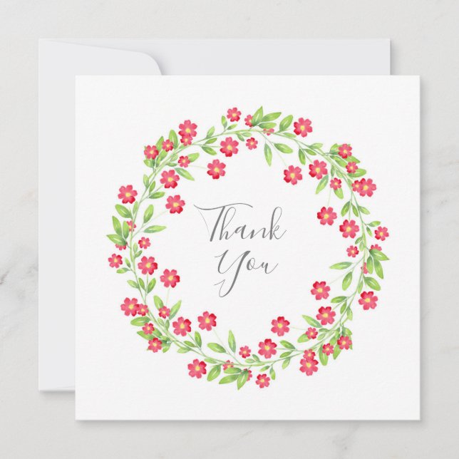 Blumenstrauß Dankeskarte (Vorderseite)