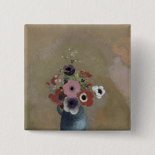 Blumenstrauß der Anemonen Button (Vorderseite)