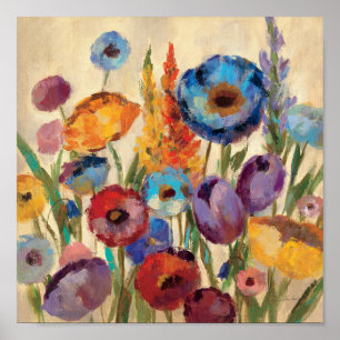 Blumenstrauß der Blumen Poster