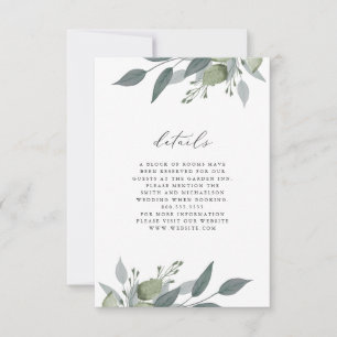 Blumenstrauß der Grün-Einzelkarte RSVP Karte