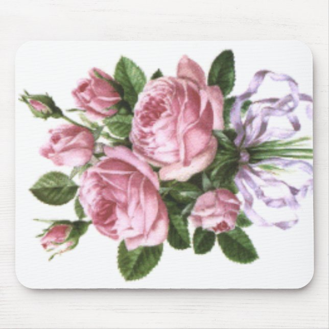 Blumenstrauß der Rosen Mousepad (Vorne)
