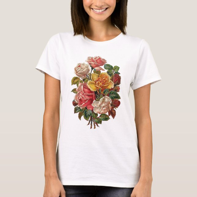 Blumenstrauß der Rosen T-Shirt (Vorderseite)