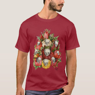 Blumenstrauß der Schädel T-Shirt