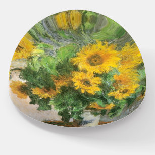 Blumenstrauß der Sonnenblumen durch Claude Monet Briefbeschwerer