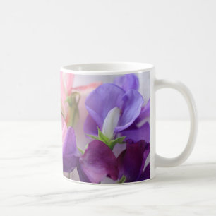 Blumenstrauß der süßen Erbse Kaffeetasse