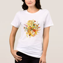 Blumenstrauß-Design: gelb-orangefarbene Blume