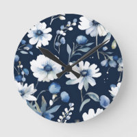 Blumenstrauß Elegante Aquarellmalerei Blau