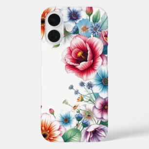 Blumenstrauß Elegante Aquarellmalerei iPhone 16 Hülle