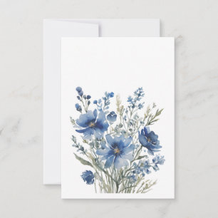 Blumenstrauß Elegante Aquarellmalerei Dankeskarte