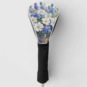 Blumenstrauß Elegante Aquarellmalerei Golf Headcover