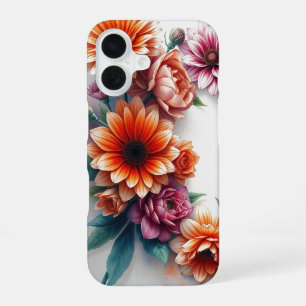 Blumenstrauß Elegante Aquarellmalerei iPhone 16 Hülle