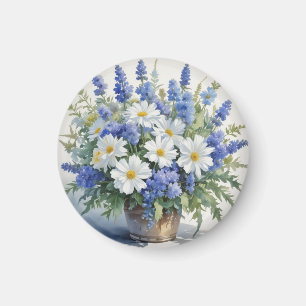 Blumenstrauß Elegante Aquarellmalerei Magnet