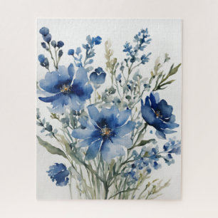 Blumenstrauß Elegante Aquarellmalerei Puzzle