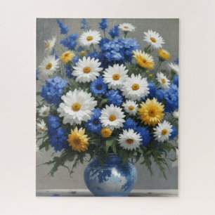 Blumenstrauß Elegante Aquarellmalerei Puzzle