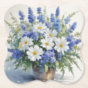 Blumenstrauß Elegante Aquarellmalerei Untersetzer