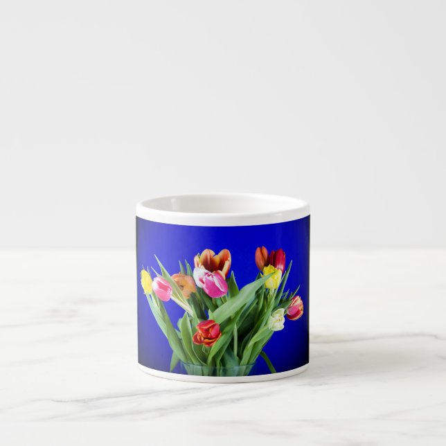 Blumenstrauß Espressotasse (Vorderseite)