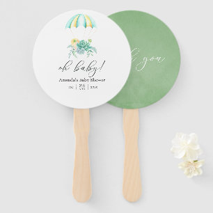 Blumenstrauß Fallschirm Baby Shower Fächer