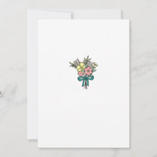 Blumenstrauß, floral, farbenfroh einladung