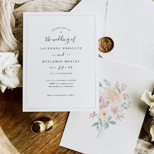 Blumenstrauß Florale Hochzeitseinladungskarte  Save The Date