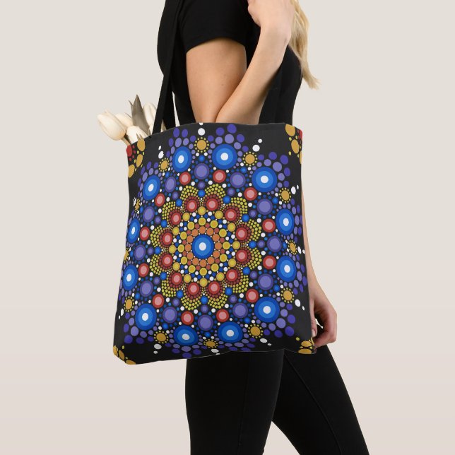 Blumenstrauß Fraktal Retro Mandala (Von Nahem)