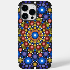 Blumenstrauß Fraktal Retro Mandala Case-Mate iPhone 14 Pro Max Hülle