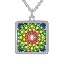 Blumenstrauß Fraktal Retro Mandala