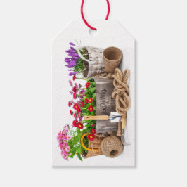 Blumenstrauß / Gartenbau / Blume Geschenkstempel Geschenkanhänger