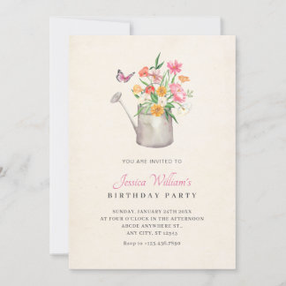 Blumenstrauß Geburtstag Einladung